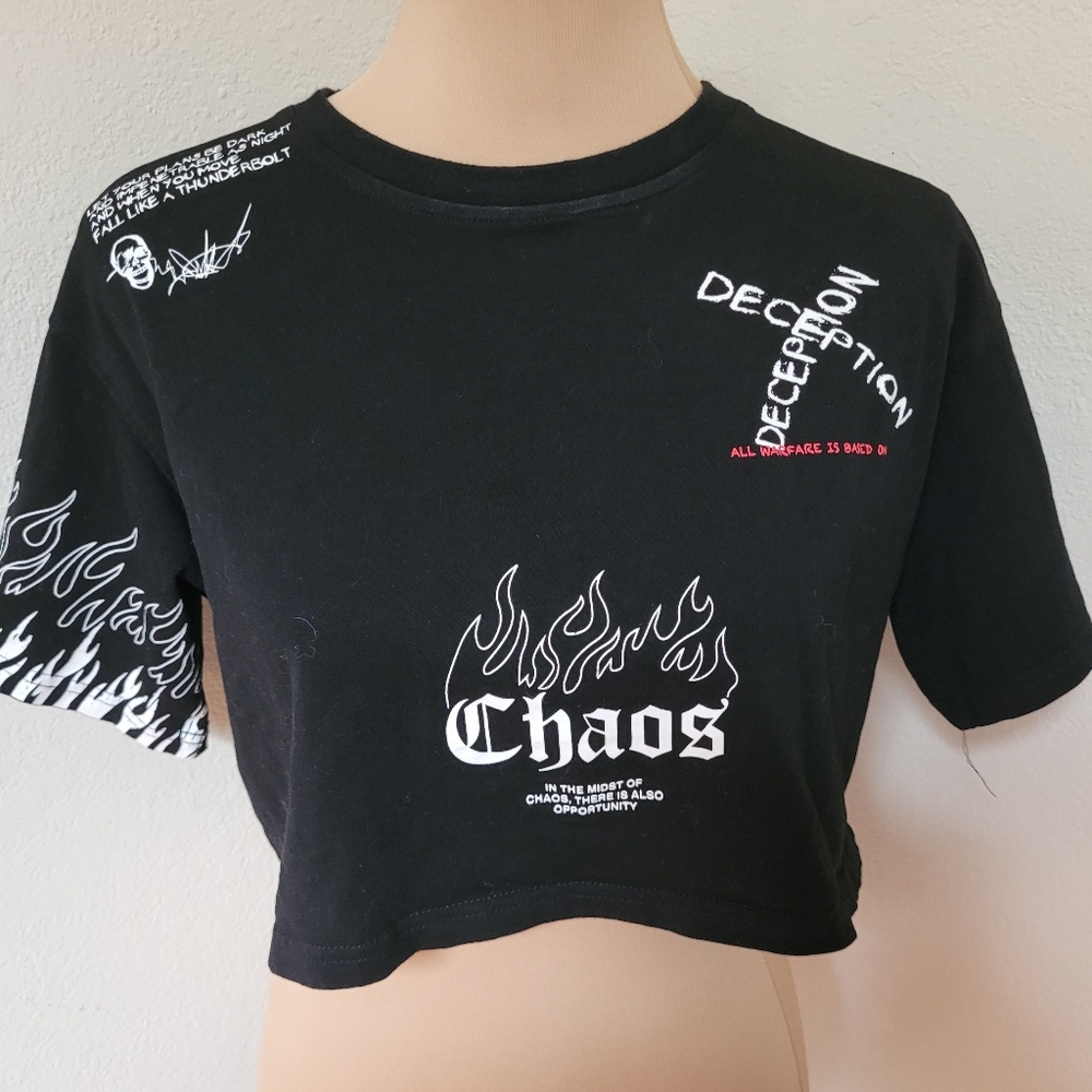 JK Attire Black Chaos Top